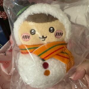 🇯🇵 NWT Chiikawa Manga/Anime Series Kurimanju Snowman Plush, Japan exclusive.